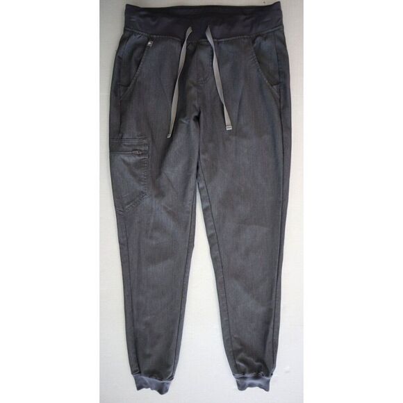 FIGS W18SW2005T Women's Sz S-Tall Gray Heather Zamora Jogger Scrub Bottoms - Picture 1 of 6